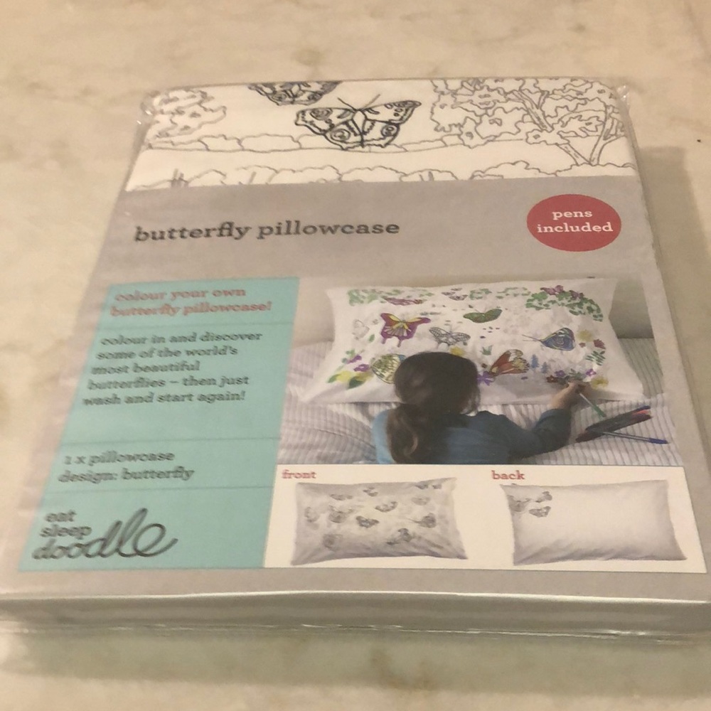 Butterfly pillowcase